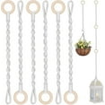 thumbnail image 1 of Adjustable Macrame Plant Hanger Extender: 6-Pack Thickened Durable Rope Hanging Plant Extender for Indoor Outdoor Plant Pot Holder Home Decoration Handmade Woven Chain (A3), 1 of 9