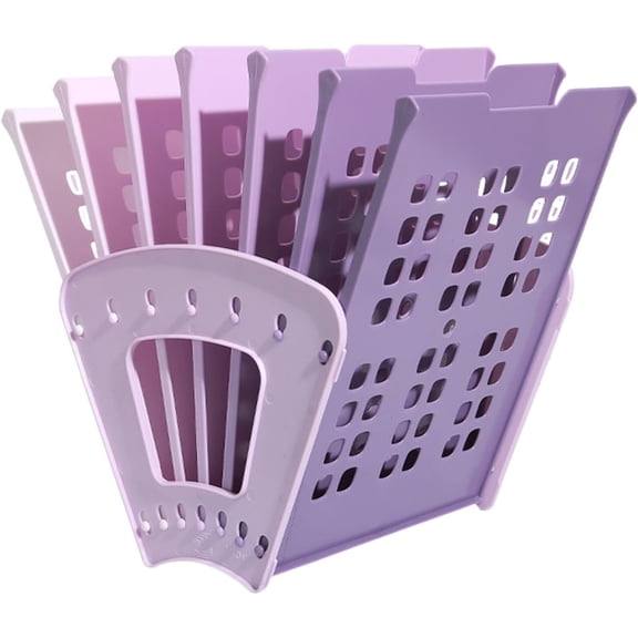 Adjustable Magazine File Holder Desktop Book Organizer for Home Office, Finish File Stand for Documents & Notebooks, Space-Saving Storage Rack(1PCS,Purple,C)