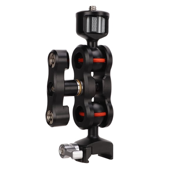 Adjustable Magic Arm with Dual Ball Heads 1/4 Inch Screw and NATO Chute Clamp for Camera Monitor and Video Accessories