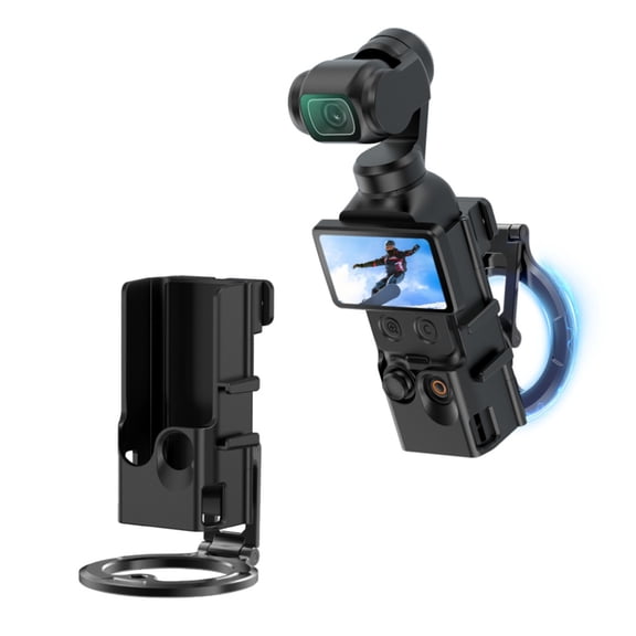 Adjustable Magnetic Bracket for DJI Pocket 4 Pro Quick Release Stable Holder Camera Mount with 3Axis Cold Shoe 1/4 Screw