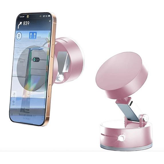 Adjustable Magnetic Car Phone Mount Dashboard 360° Rotating, Compact Foldable Phone Holder Magnet