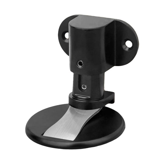 Adjustable Magnetic Door Stop, Punch-Free Door Stopper Catchs for Bottom of Door, Upgrade Strong Hold Door Holder for Home Office, Keep Door Open, Black