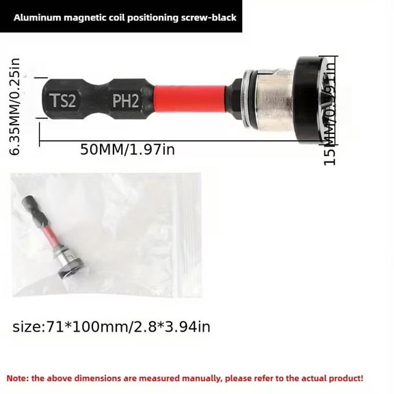 Adjustable Magnetic Drywall Screwdriver with Ergonomic Non-Slip Handle - Heavy Duty Magnetic Tip for Woodworking and Ceiling Installation