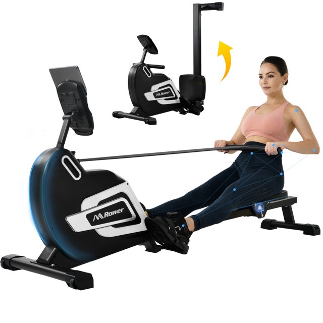 Adjustable Folding Rowing Machine for Home Gym Cardio Workout