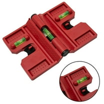 Adjustable Magnetic Level for Posts & Pipes - 3 Vials, 90° Angle, Elastic Strap - Horizontal & Vertical Measurement