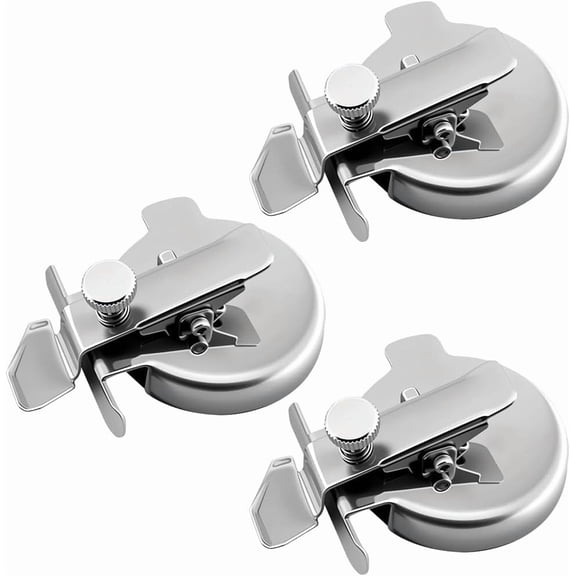 Adjustable Magnetic Seam Guide for Sewing Machine with Curved Edge, Steel Hemmer