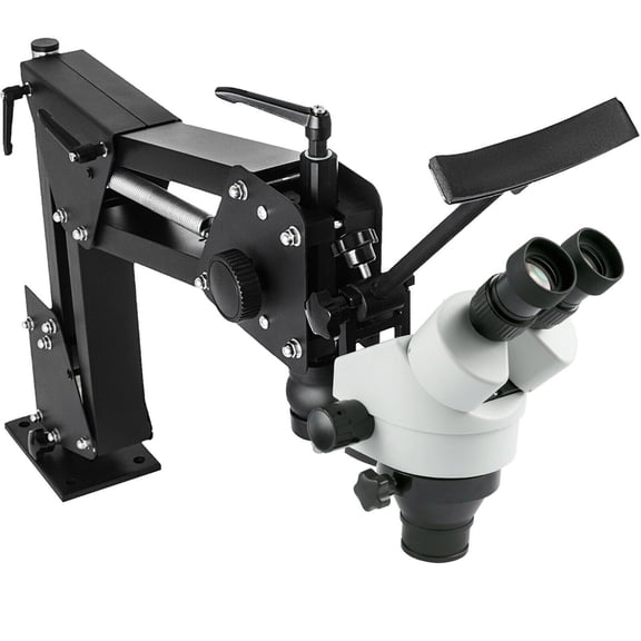 Adjustable Magnification Micro Inlaid Mirror Microscope (7X-45X)  Spring-Mounted Multi-Directional Jewelry Setting Machine for Gem & Diamond Work
