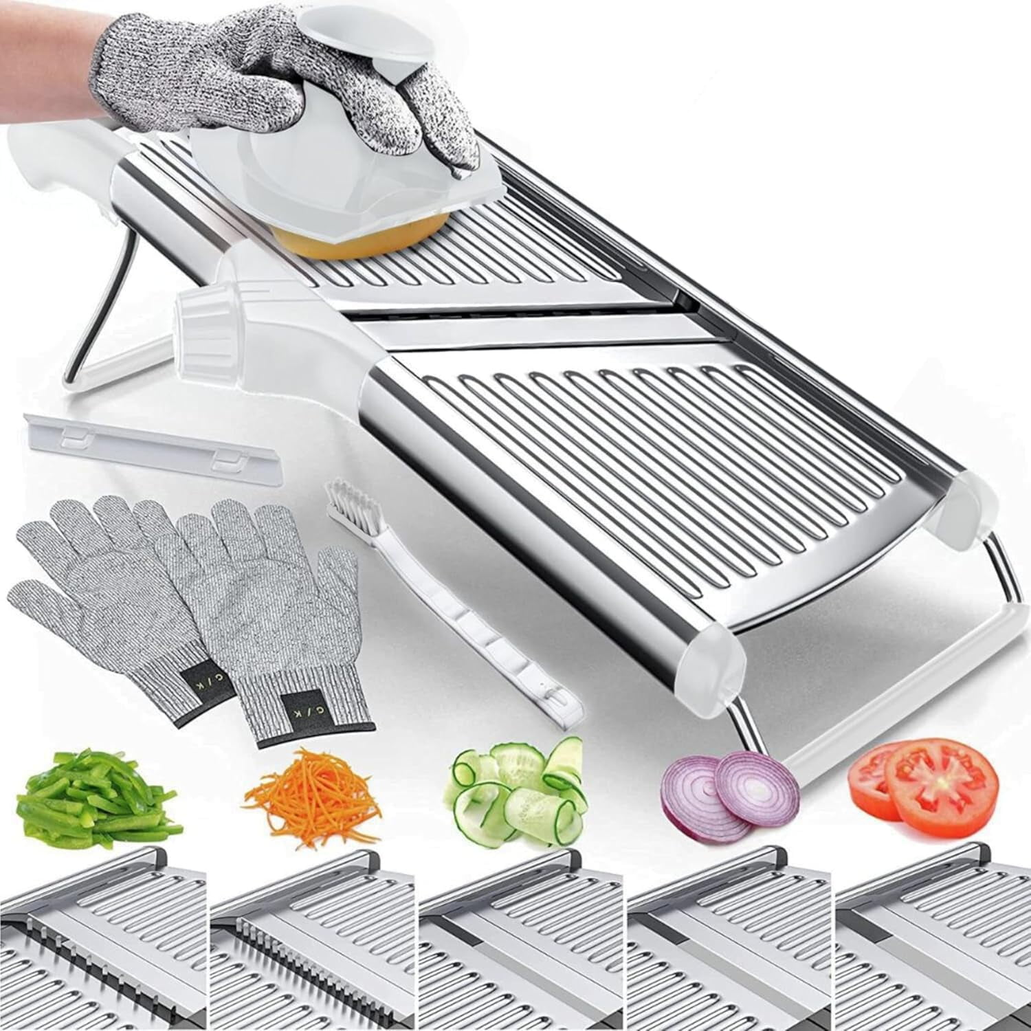 Adjustable Mandolin Food Slicer, Kitchen Mandolin Slicer, Potato