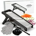 thumbnail image 1 of Adjustable Mandoline Food Slicer - Stainless Steel Vegetable Onion Potato Julienne Chopper with One Pair Cut-Resistant Gloves, 1 of 6