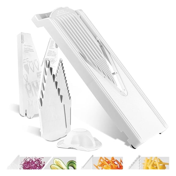 Adjustable Mandoline Slicer V3 PCY Stainless Steel V-Blade Kitchen Fruit Vegetable Prep Starter Set