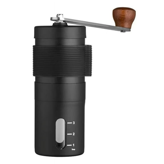 Adjustable Manual Coffee Grinder - Portable Stainless Steel Hand Grinder with Internal Settings, Ideal for Home Gift A,1 x coffee grinder,Black