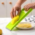 thumbnail image 1 of Adjustable Manual Mandoline Slicer with Non-Slip Base and Hanging Hole for Potatoes, Cucumbers, Radishes – Easy, Vegetable Slicing Tool for Kitchen Prep, 1 of 2