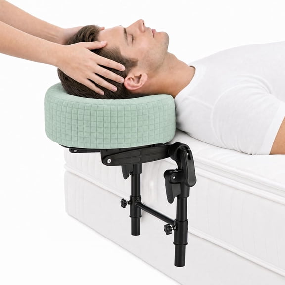 Adjustable Massage Headrest for Bed, Face Down Pillow & Massage Face Cradle, Portable Massage Table Headrest for Full Body Massage, Eye Surgery Recovery, Home Spa Use