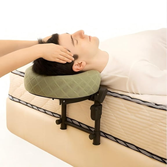 Adjustable Massage Headrest for Bed – Portable Face Cradle Pillow, Post Eye Surgery Face Down Support, Compatible with Home Mattress & Massage Tables