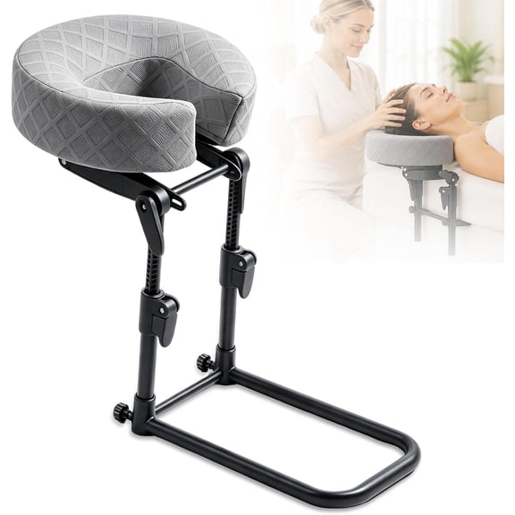 Adjustable Massage Headrest for Bed Portable Face Down Massage Cradle, Ergonomic Memory Foam Face Pillow, Home Mattress Massage Table Kit