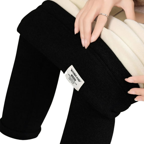 Adjustable Maternity Leggings High Waisted Maternity Pants, Winter Thermal Fleece Lined Tights, Pregnant Women's Stretch Joggers With Belly Support, Warm Casual Lounge Pants