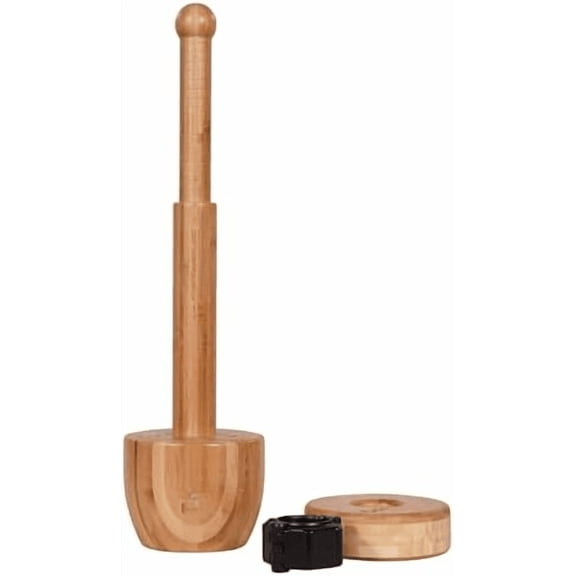 Adjustable Maverick Club - Weight Loaded Bamboo Indian Clubs - Steel Club Training Exercise Equipment for Full Body Workout, Core Trainer & Grip Strength, Home & Gym Fitness (24")