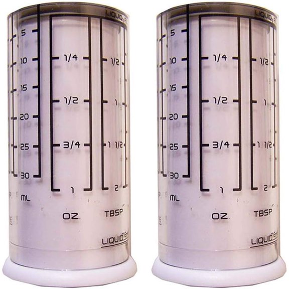 Adjustable Measuring Cups 2 Pack - for Liquid Dry Semi-Solid Adjustable Measuring Cups Plastic