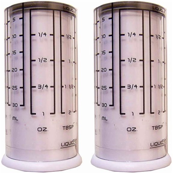 Adjustable Measuring Cups 2 Pack - for Liquid Dry Semi-Solid Adjustable Measuring Cups Plastic
