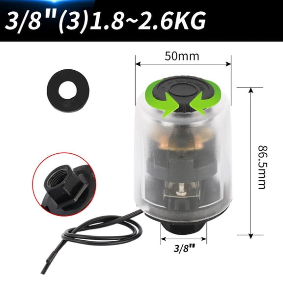 Adjustable Mechanical Water Pump Pressure Switch Self-Priming Booster Pump