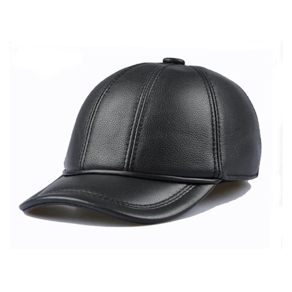 Adjustable Men Real Leather Baseball Caps Sheepskin Men Youth Duck Tongue Dad Hats Bomber ,Fashion Design