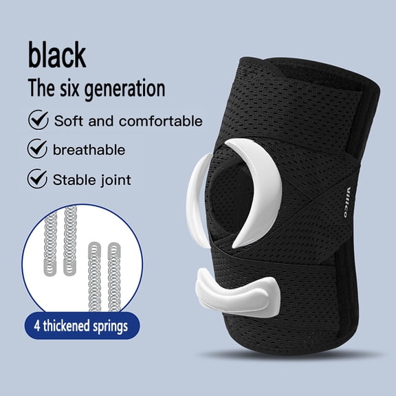 Adjustable Meniscus Knee Brace with Side Stabilizers Breathable Mesh Fabric for Running,Injury Recovery,Joint Pain Relief