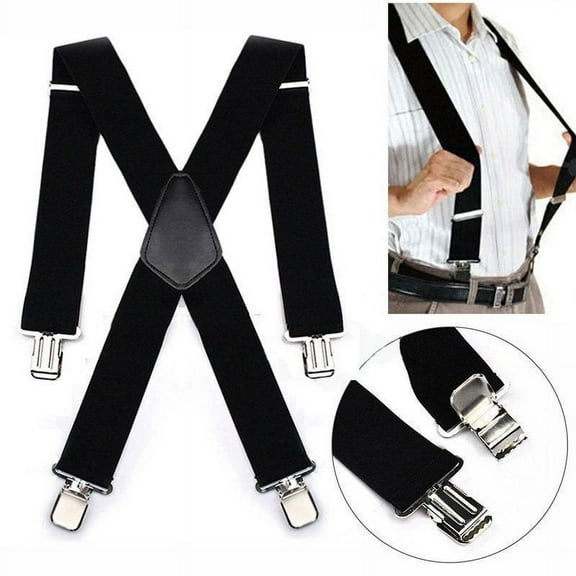 Adjustable Mens Extra Wide Elastic Braces L8R2