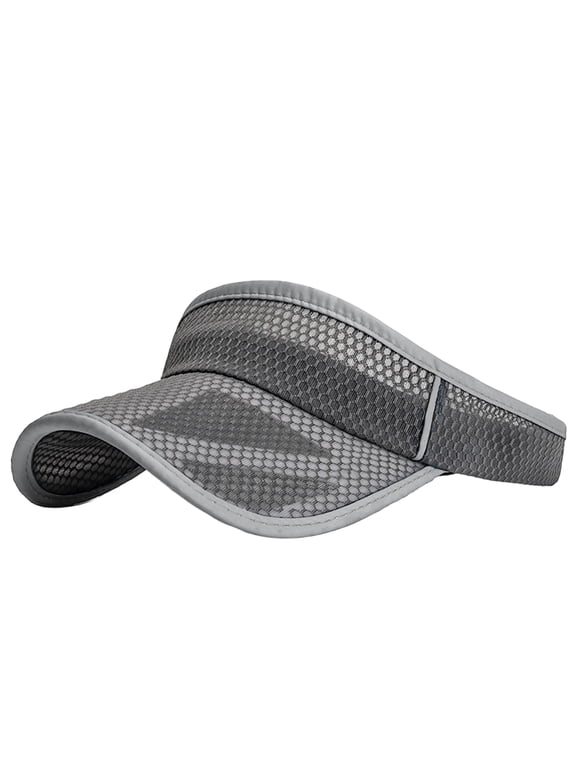 Adjustable Mesh Cycling Sun Visor Hat for Adults, Unisex Extended Brim Outdoor Sports Visor, Quick Dry Sun Protection Cap for Running, Hiking, Beach Vacation and Summer Fitness Training