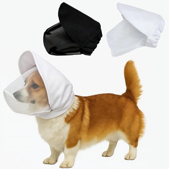 Adjustable Mesh Dog Head Protector, Breathable, for Small Medium Dogs Outdoor