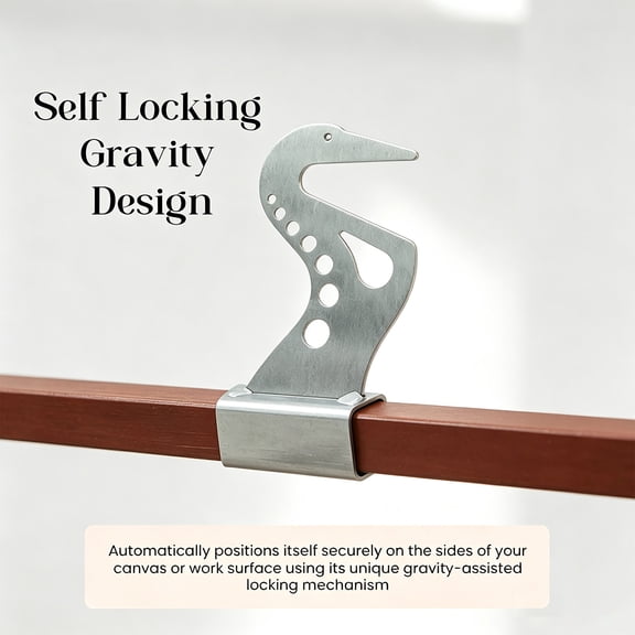 Adjustable Metal Artist Hand Rest, Easel Hand Support Bridge with Self Locking Design for Drawing Sketching Painting (1pair)