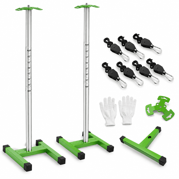 Adjustable Metal Boat Cover Support Poles System with 3 Heights, 2 Pack