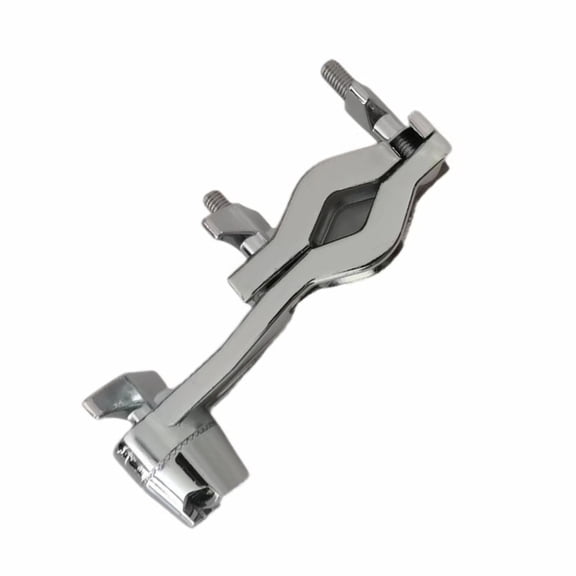 Adjustable Metal Cowbell Clamp L-Rod Percussion Mounting Bracket Cowbell Mount Holder Clip for Drummer Drum Hardware