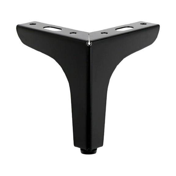 Adjustable Metal Furniture Legs, Triangle Furniture Feet Modern Style Furniture Sofa Legs, Heavy Duty DIY Replacement Black Legs for Table Cabinet Cupboard Dresser Couch,Black