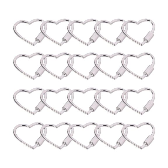 Adjustable Metal Heart Lanyard Hook Dog Chain Buckle Jewelry Supplies For Pet Collars Handbag Straps Craft Projects