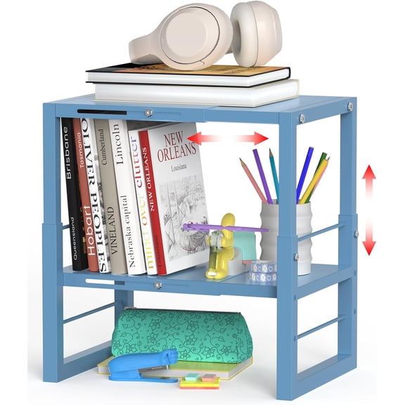 Adjustable Metal Locker Shelf Blue Standard Size