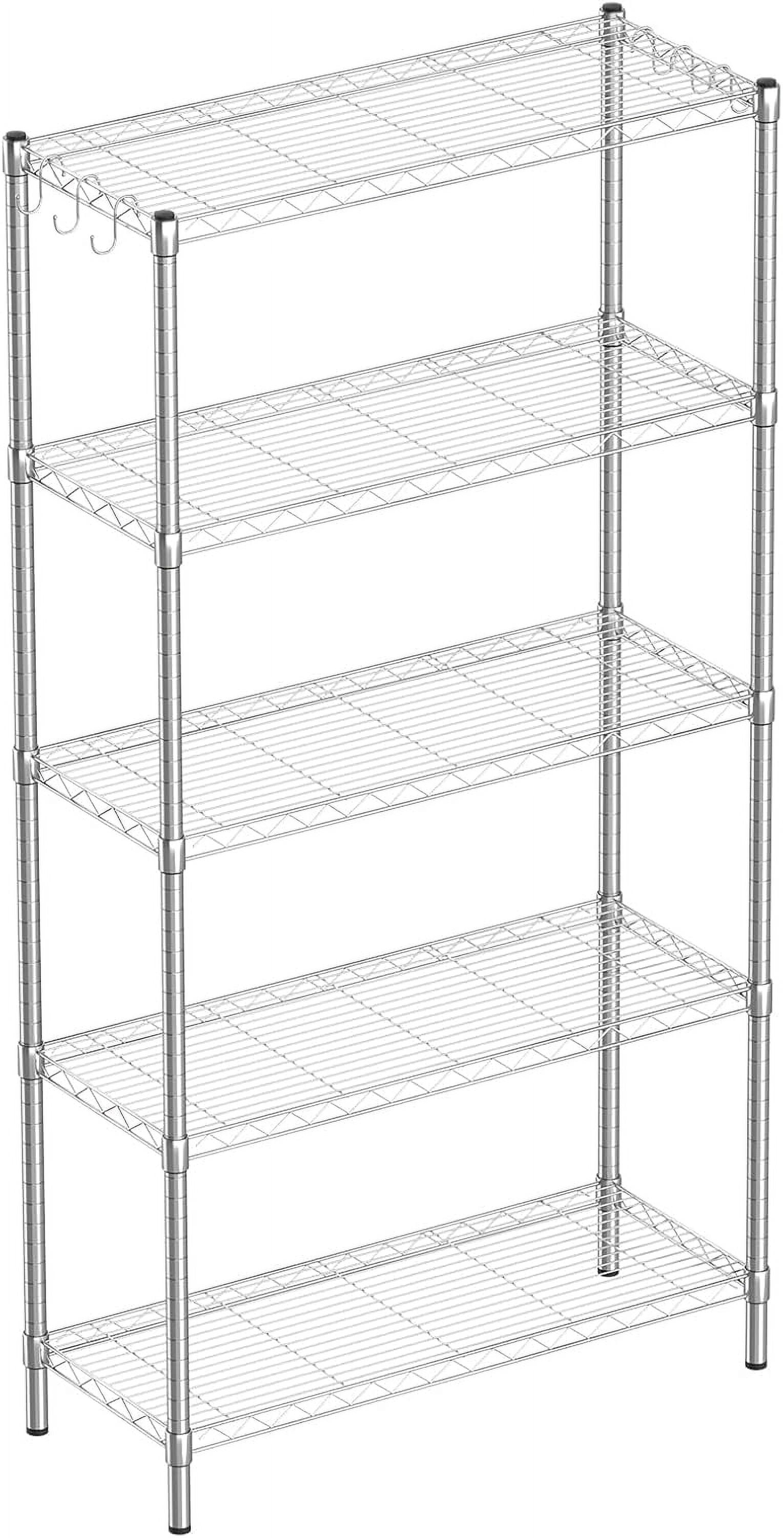 Adjustable Metal Shelf Wire Shelving Unit Storage Rack Display Shelf ...