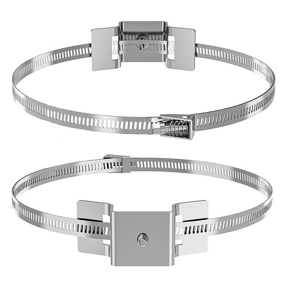 Adjustable Metal Sign Bracket for Larger Poles from 4 to 15 Inches Universal Street Sign Hardware Kit for Water Heater Expansion Tanks 2PCS