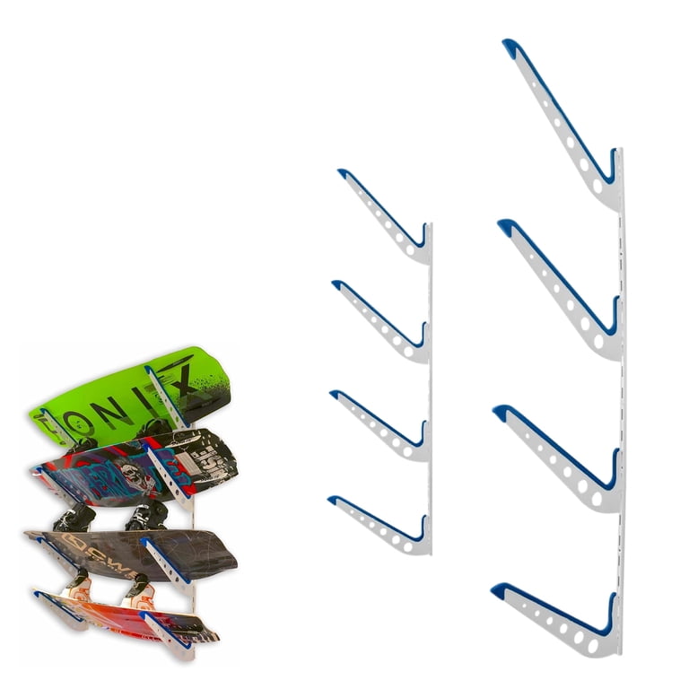 Rangement Mural Pour Planche De Surf - Support Réglable 4 Niveaux - Capacité 45kg - Protection Caoutchouc