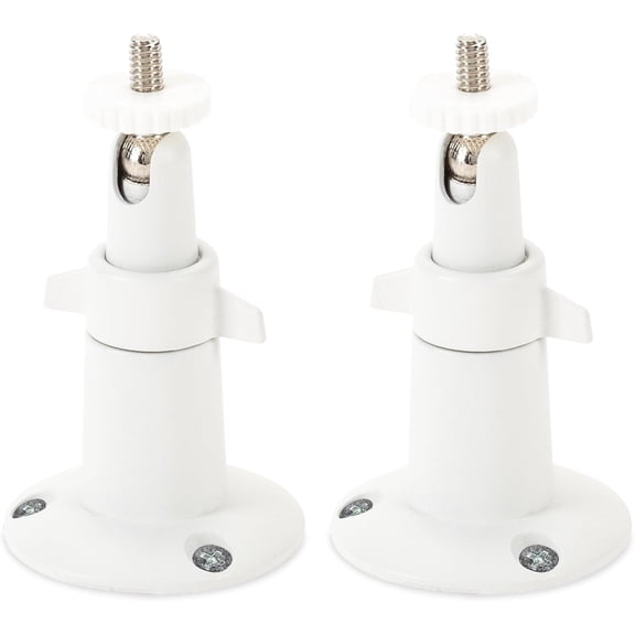 Adjustable Metal Wall Mount for Arlo Essential 3rd Gen/2nd/1st/Go 2/Arlo Pro (6th Gen)/Pro 5S 2K/Pro/4/3/Ultra (3rd Gen)/Ultra 2/Ultra & Stick Up Cam (Battery/Plug-In) (2-Pack, White)