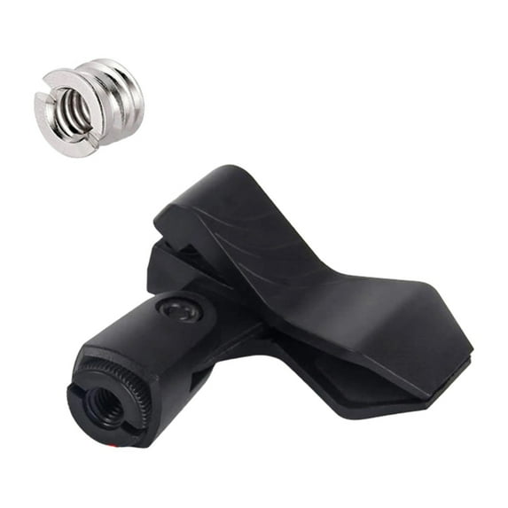 Adjustable Microphone Clip Holder Effortless Installation Height and Inclination Control Universal Clamp Ranges
