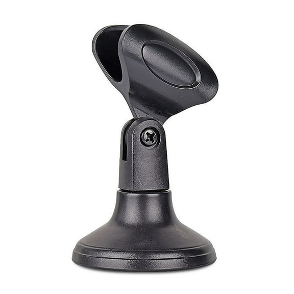 Adjustable Microphone Stand,Universal Mic Stand with Compact Heavy Base For Wireless and Wired,Portable Desktop Table Mic Stand for Conference Studios,Online Chat & Lectures(4.7x2.7")(Black)