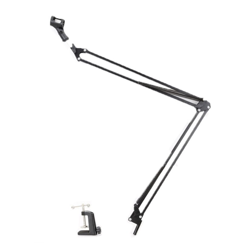 Adjustable Microphone Suspension Boom Scissor Arm Stand Mic Stand for Streaming