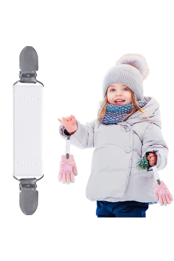 Adjustable Mitten Clips Elastic Winter Glove Clips With Stainless Clips For Kids Toddlers Adults Coat Jacket Hat Scarf Accessories