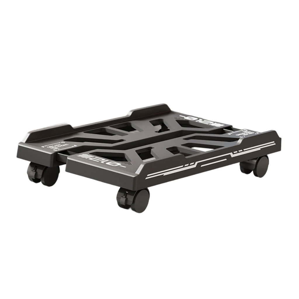 Adjustable Mobile CPU Stand Computer Tower Holder with 4 Casters Wheel Mobile PC Cart Stand for Gamers and Students