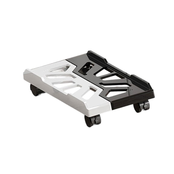 Adjustable Mobile CPU Stand with 4 Casters Wheel, Heavy-Duty Computer Tower Holder Under Desk for Gaming & PCs
