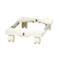 thumbnail image 1 of Adjustable Mobile Computer Tower Stand with Locking Casters – Ventilated Desktop Rack for Office & Home, Compatible with Various PC Towers, Steel and Plastic Construction,White, 1 of 7