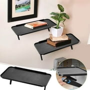 Adjustable Monitor Storage Stand, Non-Slip Desktop Organizer with Foldable Design and Strong Capacity, Space-Saving Stand for TV Computer Screen Office or Home Use