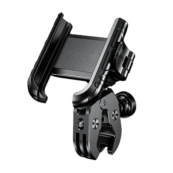 Adjustable Motorcycle Bike Phone Holder with Shaking Damping & 360 Rotation Mount for Navigation