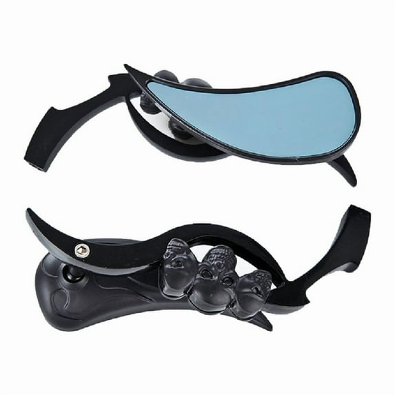 Adjustable Motorcycle Chrome Handlebar Rearview Side Mirrors Universal 2x