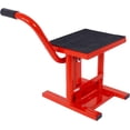 thumbnail image 1 of Adjustable Motorcycle Dirt Bike Stand and Lift Jack – Heavy-Duty Steel, 11"-16.5" Height, 330 LBS Load Capacity Red, 1 of 10